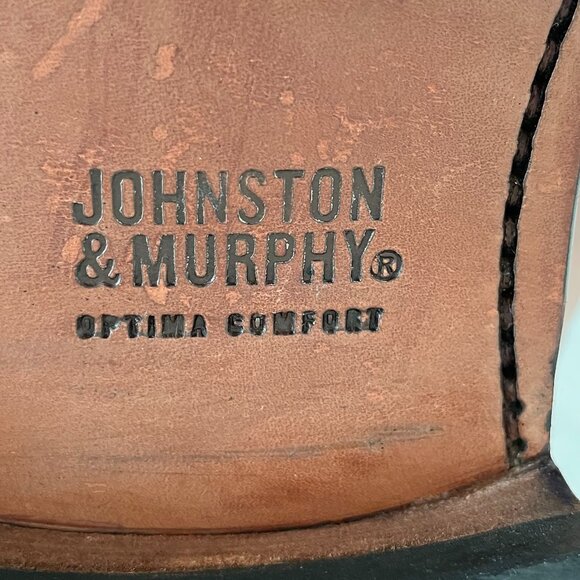 Johnston & Murphy Optima Comfort Lace Up Wingtip Brogue Leather Shoes Blk Sz 11 - Picture 10 of 12